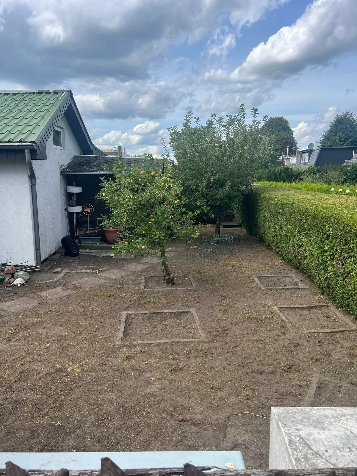 Der Garten nach Abschluss der Arbeiten.